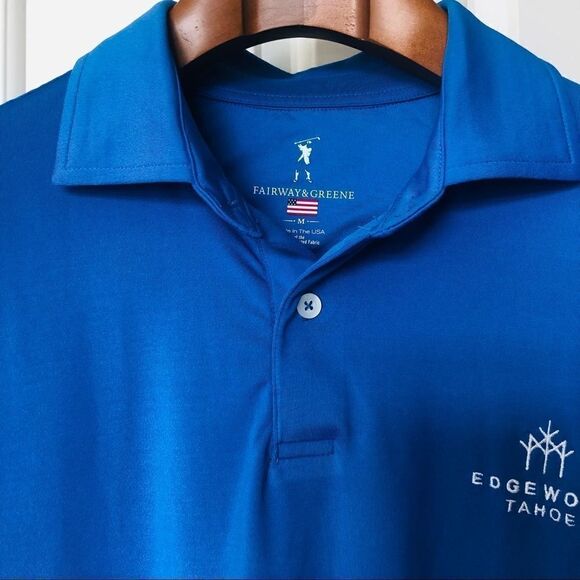 Fairway&Greene Short Sleeved Golf Polo w/Edgewood Tahoe logo - Picture 3 of 11